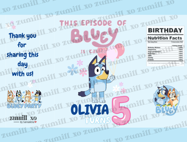 Bluey Chips Template